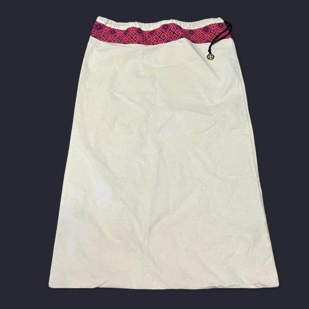Tory Burch Canvas Drawstring Dust Bag 16.5 x 27